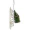 Tree on Wood Sled Christmas Ornament - 9" - White